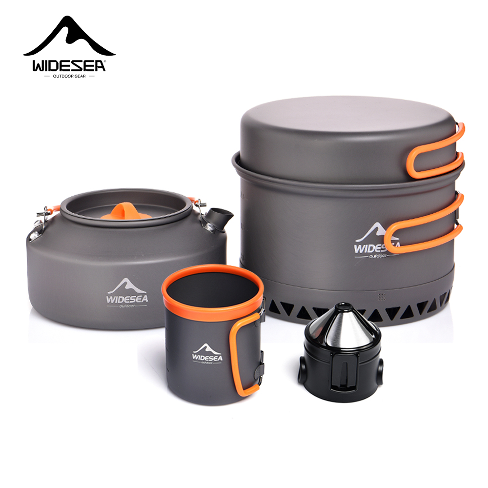 Outdoor Coffee Equipment - Camping Tableware Outdoor Cookware Set Pots