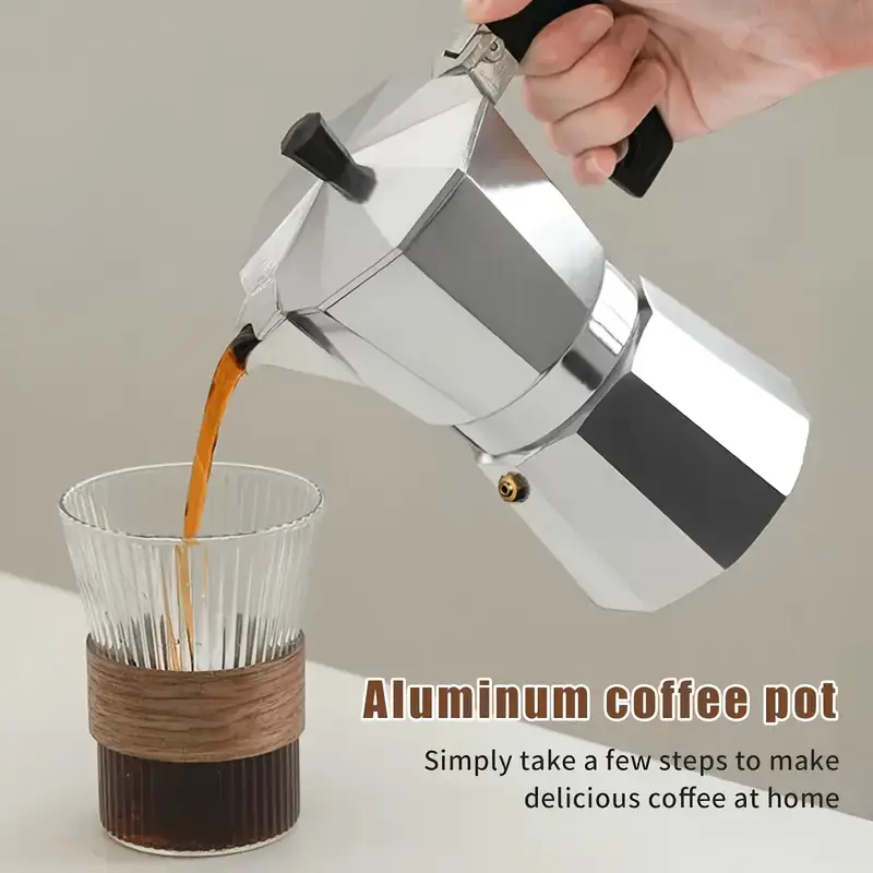 Outdoor Coffee Equipment - Classic Aluminum Moka Pot 50-300ML Household