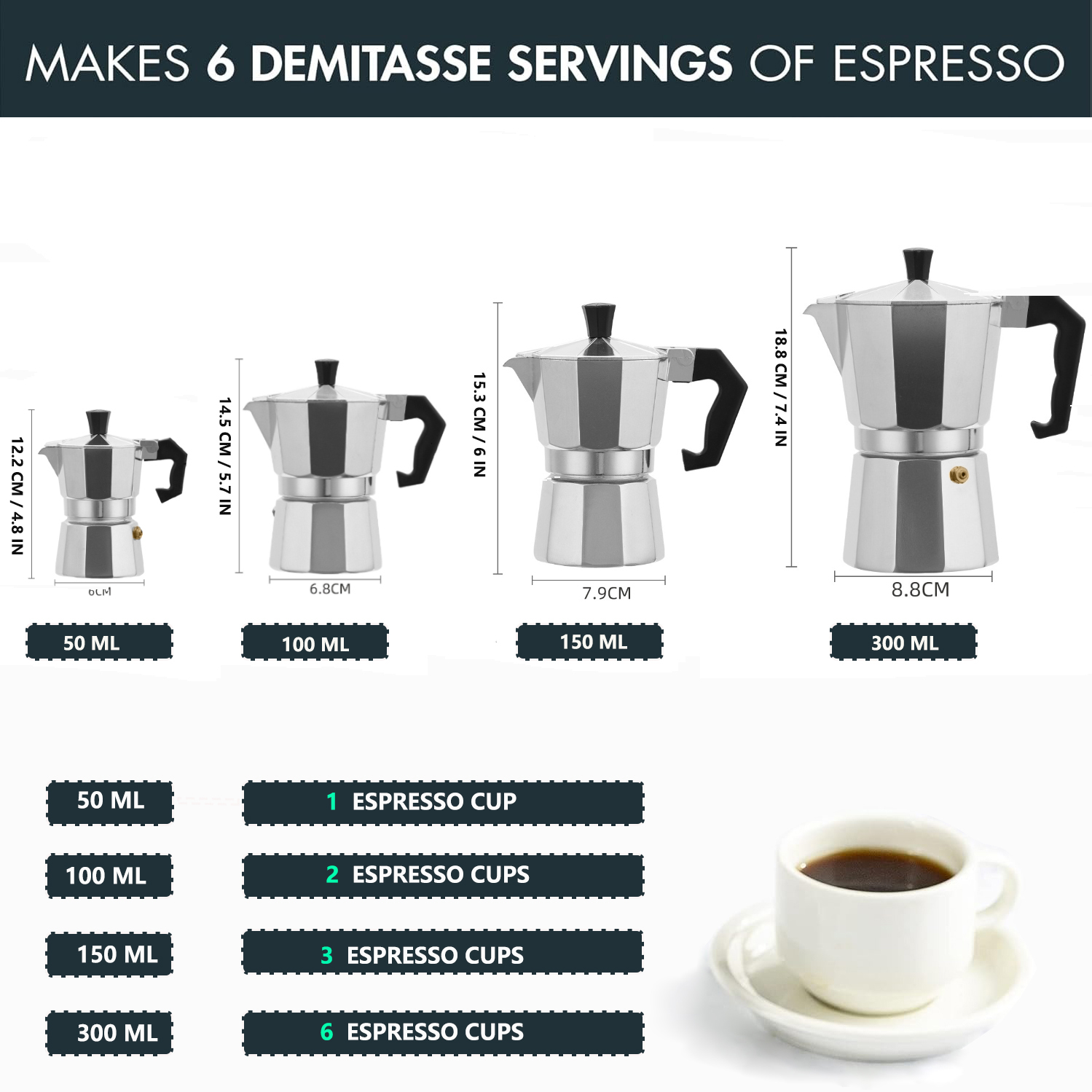 Classic Aluminum Moka Pot 50-3 - Outdoor Coffee Equipment ulasan dan harga