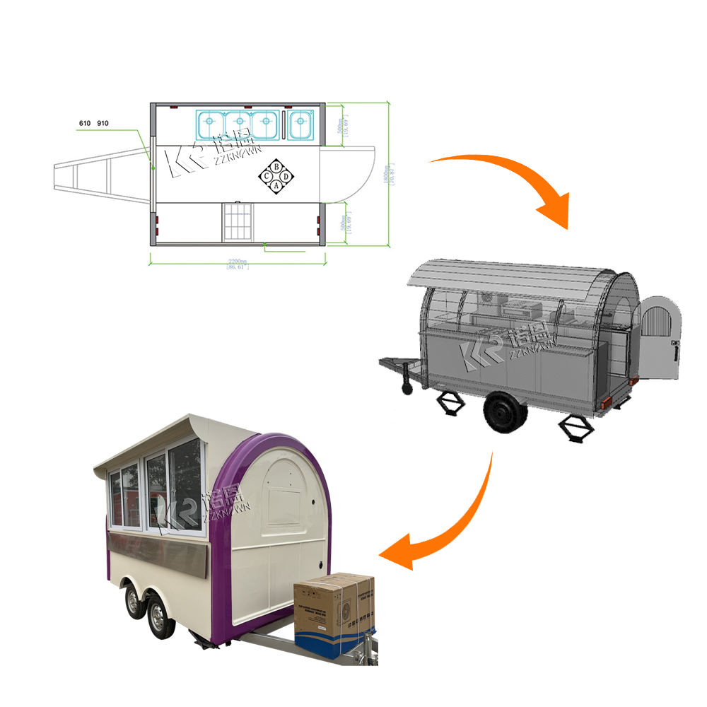 Outdoor Mobile  Food Trailers  - Outdoor Coffee Equipment ulasan dan harga