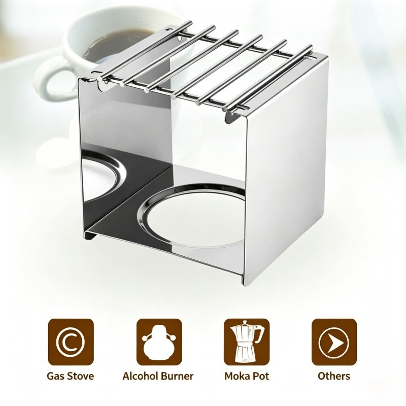 Stainless Steel Square Coffee  - Outdoor Coffee Equipment ulasan dan harga