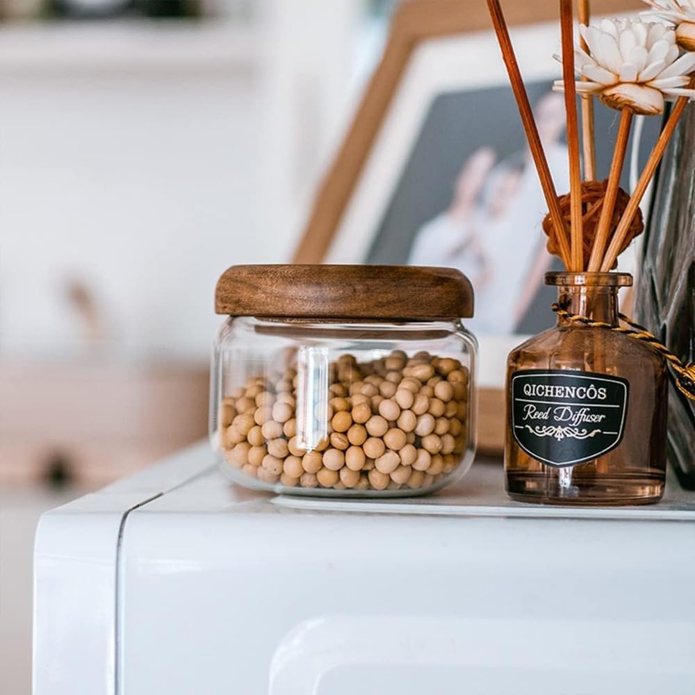 Glass Food  Containers with Wo - Coffee X ulasan dan harga